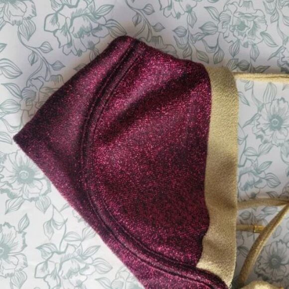 NWT Anthropologie PQ Evie Shimmery Underwire Bikini Top | L - Picture 3 of 4